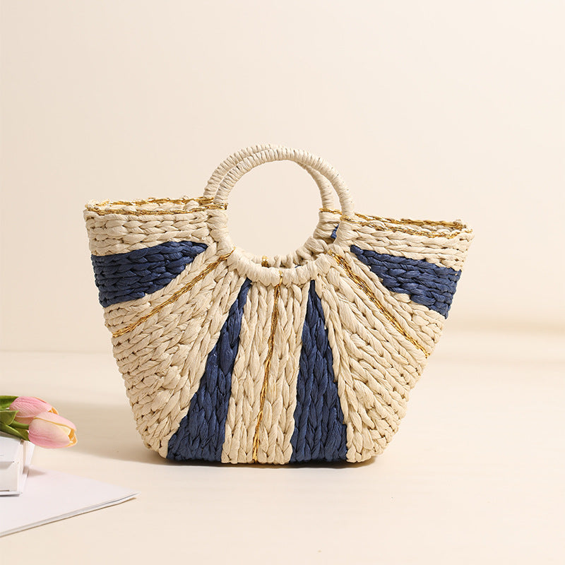 Damen Geflochtene Korbtasche mit elegantem Design Brehn