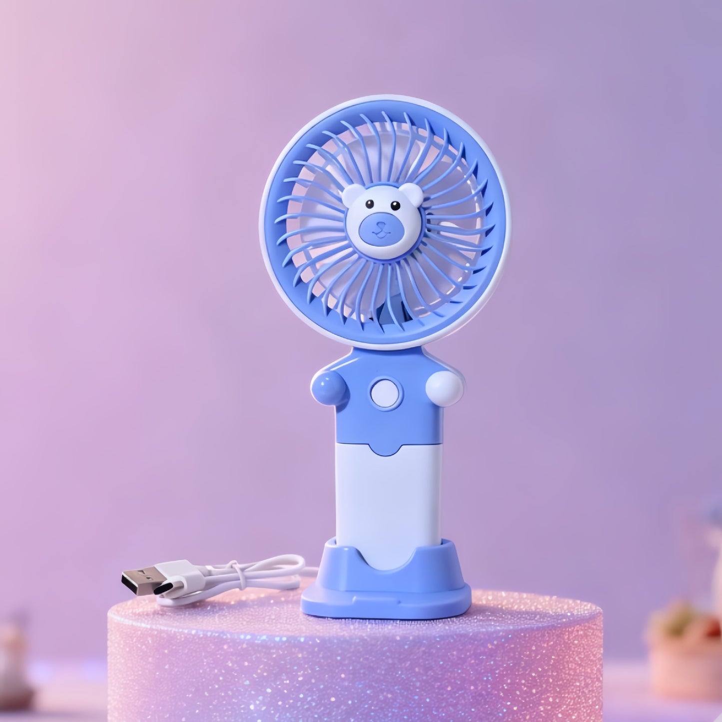 Damen Tragbarer Handventilator mit USB-Ladefunktion und flexibler Neigung Brehn