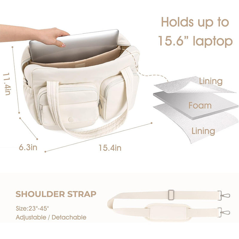 Multifunktionale Alltags-Tasche mit Externen Fächern Brehn