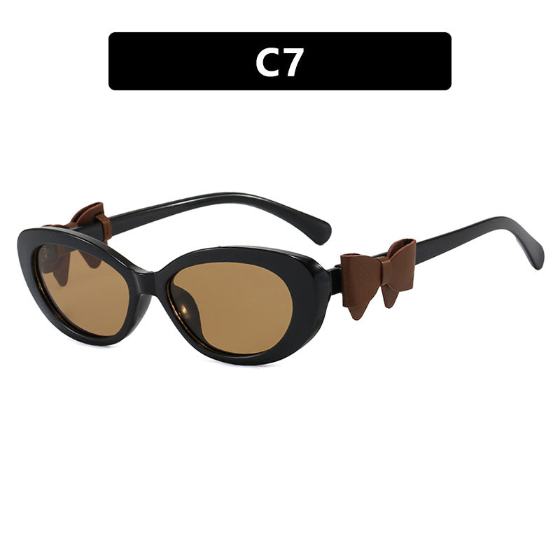 Damen modische Sonnenbrille mit verspieltem Schleifen-Design Brehn