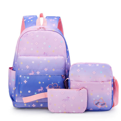 Süßes Multi-Taschen Schulrucksack-Set Brehn