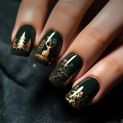 Künstlerische winterliche Nail Art Brehn