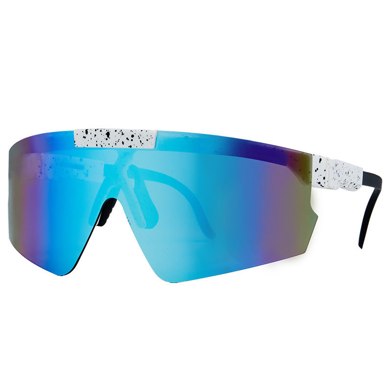 Damen Sport-Sonnenbrille im modernen Design mit großflächigen Gläsern Brehn