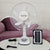 Damen tragbarer Solarventilator mit integriertem LED-Licht und Fernbedienung Brehn