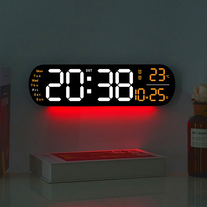 Digitaler LED-Wecker mit großem Display und Temperaturanzeige Brehn