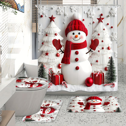 Schneemann-Themen Badezimmer Dekor Set Brehn