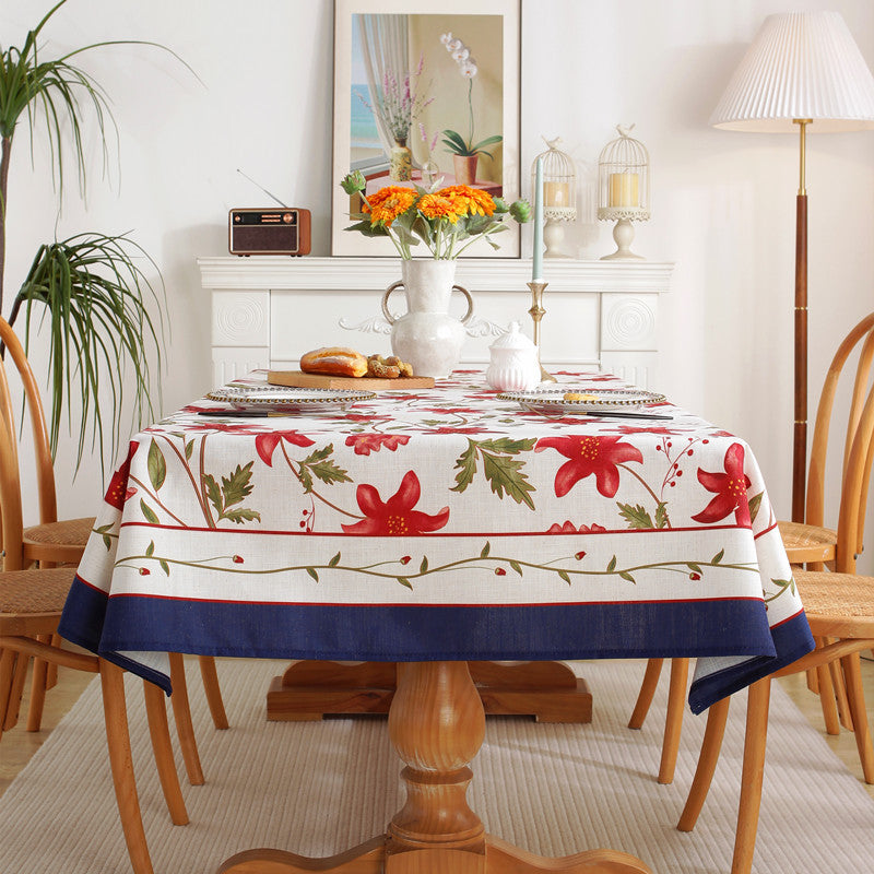 Elegante florale Design-Tischdecke