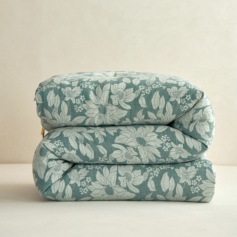 Florales Baumwollbettdecke Duvet-Einsatz mit hypoallergenem, leichtem Füllmaterial