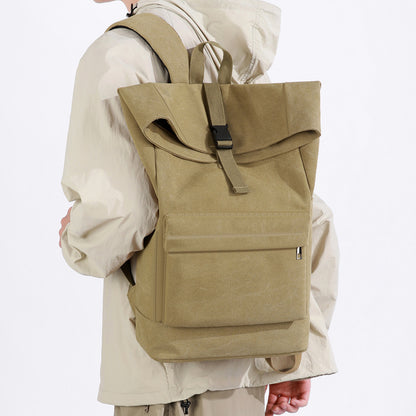 Roll-Top Canvas Rucksack