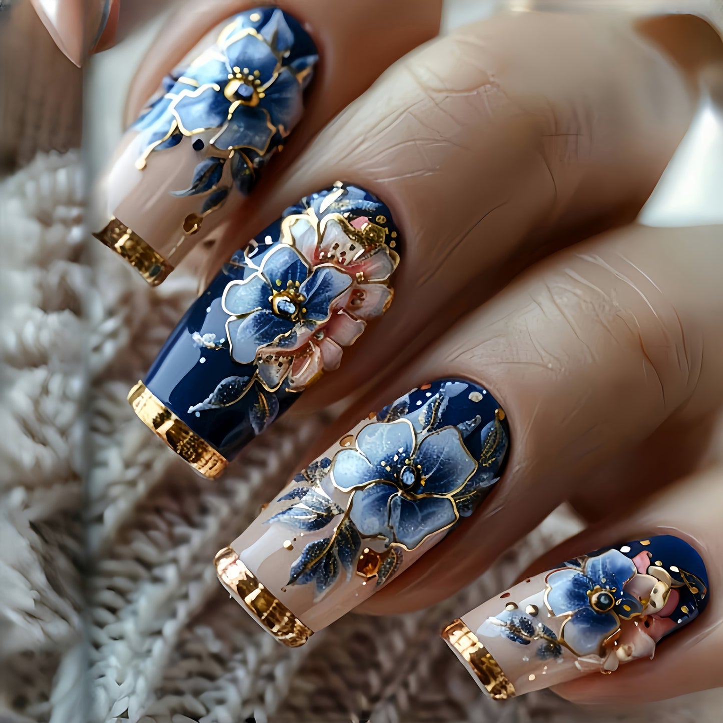 Elegante Kunstnagelverzierung Brehn