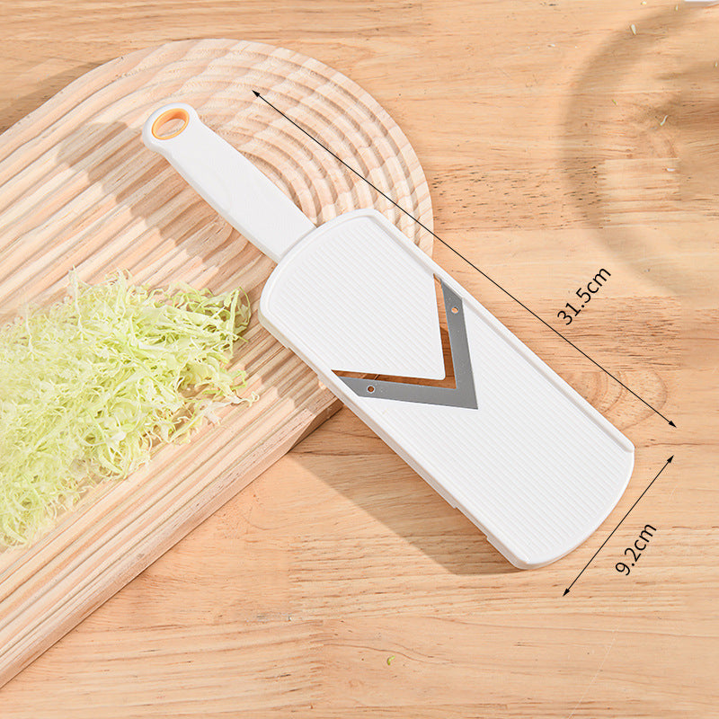 Ultra-Thin Julienne and Shredder Mandoline with V-Sharp Stainless Steel Blade and Safety Food Holder