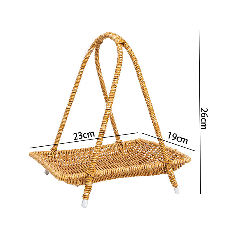 Damen Handgefertigter Aufbewahrungskorb mit rundem Design Brehn
