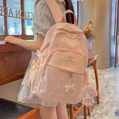 Stylischer kariert gemusterter Rucksack Brehn