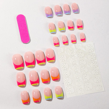 Künstlerische Gradient-Nagelverlängerungen Brehn