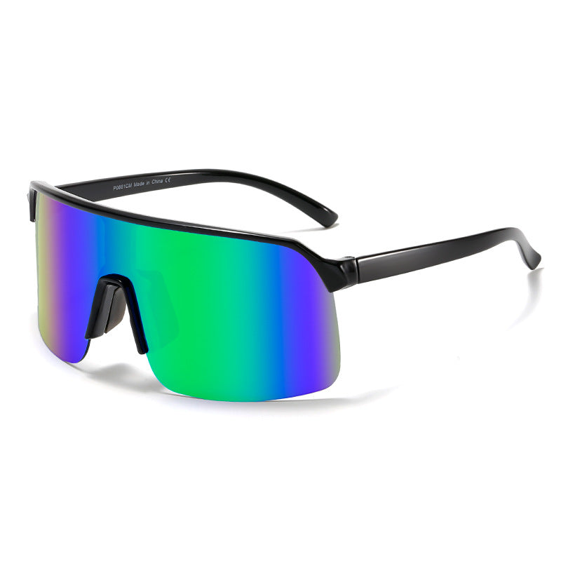 Damen Sportliche Sonnenbrille mit breitem Rahmen und integriertem UV-Schutz Brehn