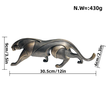 Künstlerische Panter Skulptur Brehn