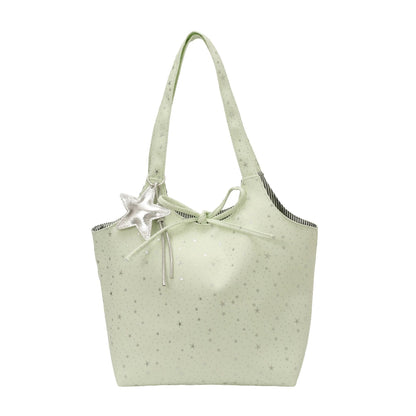 Stylische Canvas-Tote-Bag mit mehreren Taschen