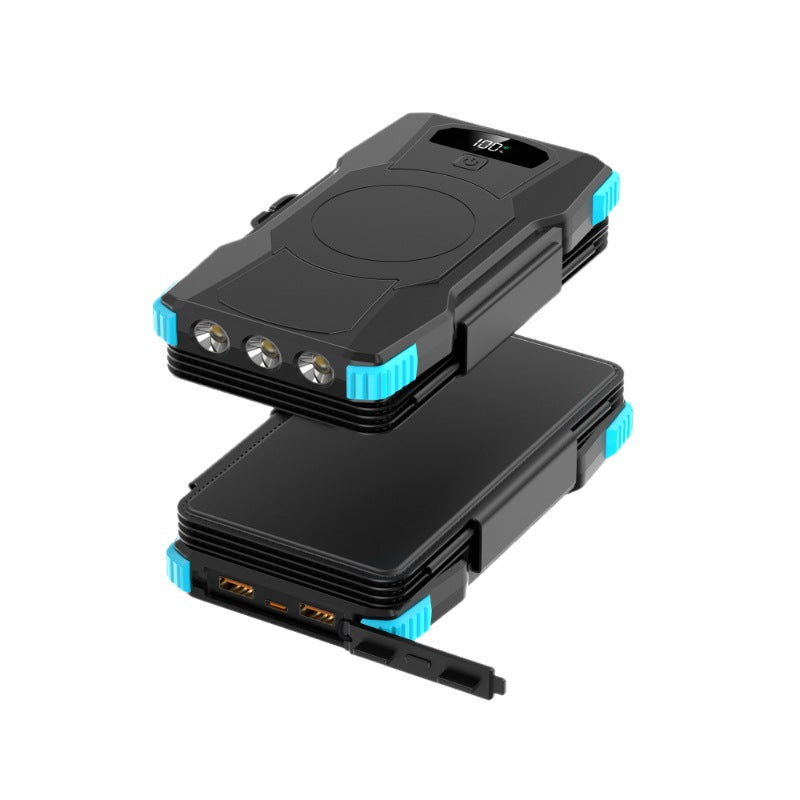Hochleistungs-Solar-Powerbank mit Integrierter LED-Beleuchtung Brehn