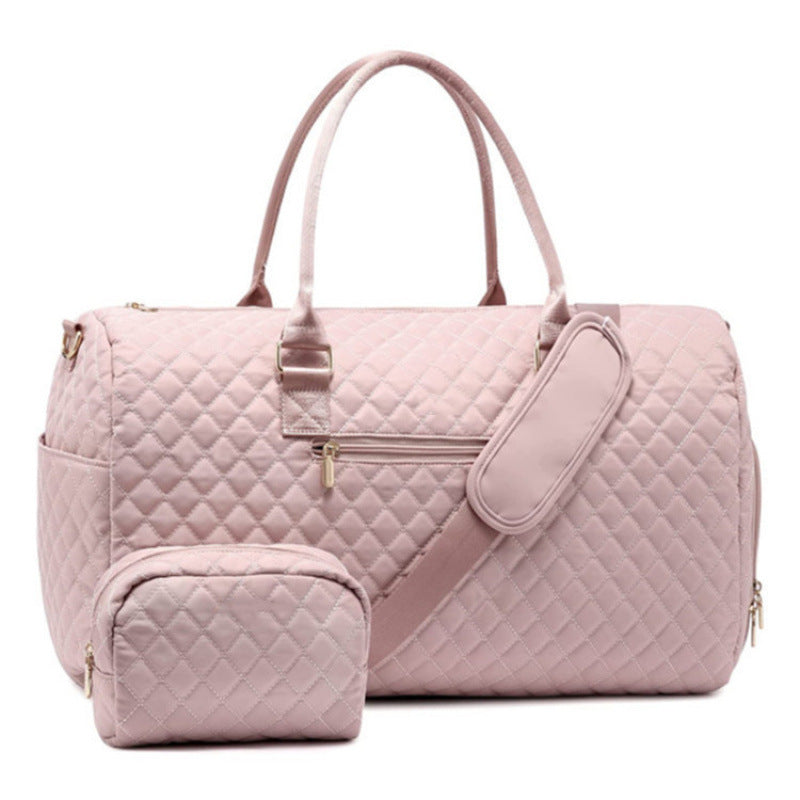 Modische und Luxuriöse Reisetasche mit Abnehmbarer Kosmetiktasche Brehn