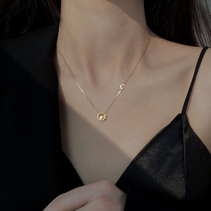 Elegantes geometrisches Anhänger-Halsband Brehn