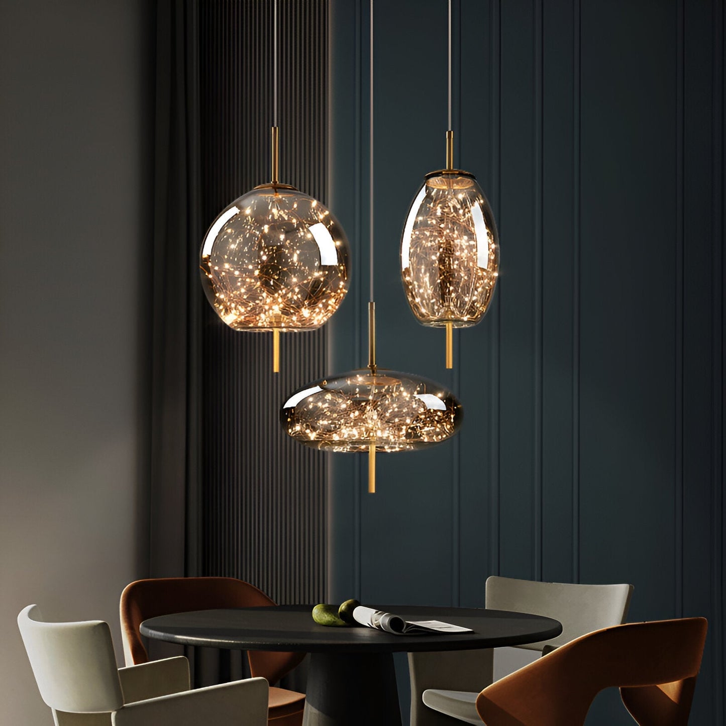 Brehn | Glas Nordisch Luxe Pendelleuchte