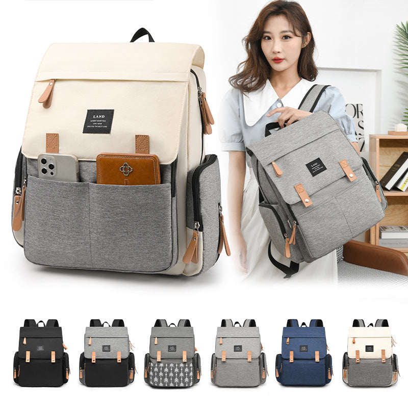Multi-Taschen-Canvas-Rucksack Brehn