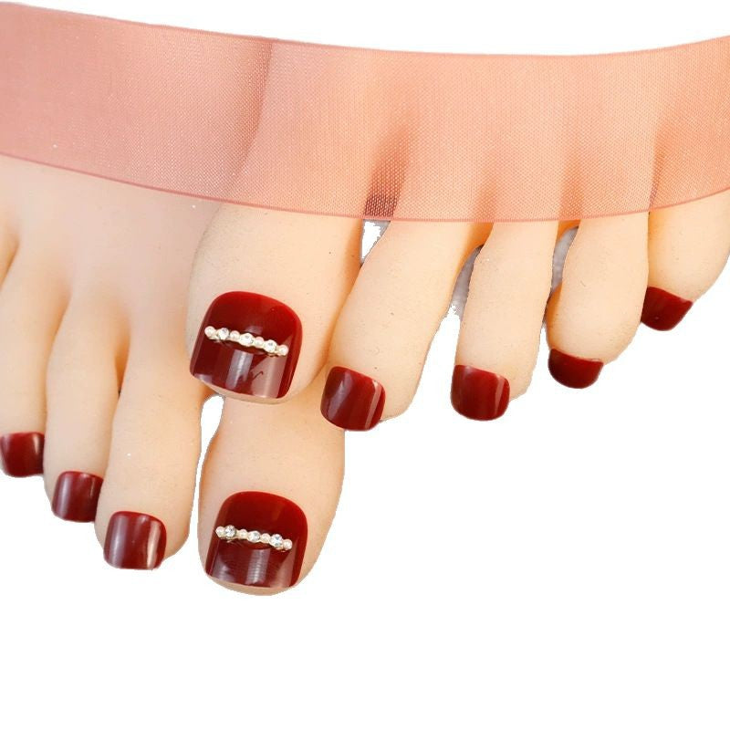 Dekorativer Press-On Fußnagel Kunst Set Brehn