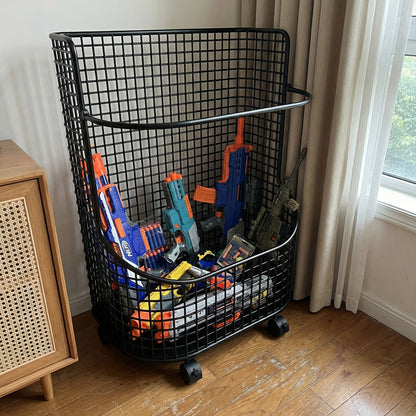 Vertikaler Mesh-Sportequipment- und Yogamatten-Organizer-Korb