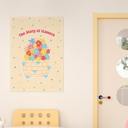 Cute Cartoon Mug Illustration Framed Wall Art Print for Kitchen & Nursery