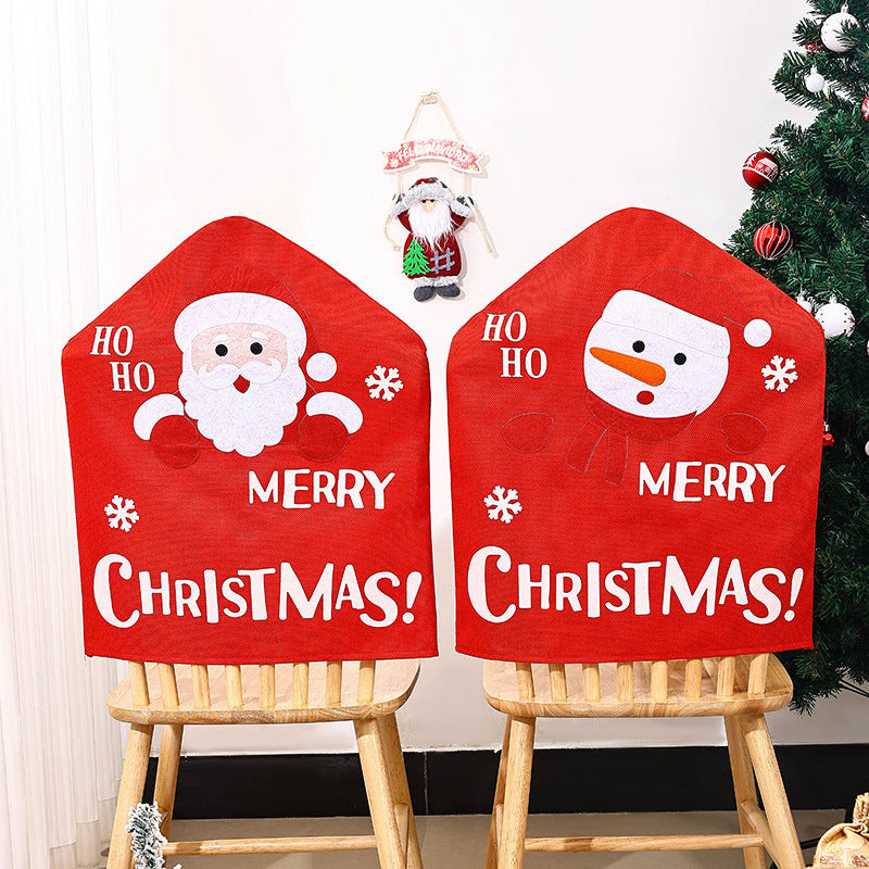 Festliche Stuhlüberzieher mit Weihnachtsmotiv Brehn