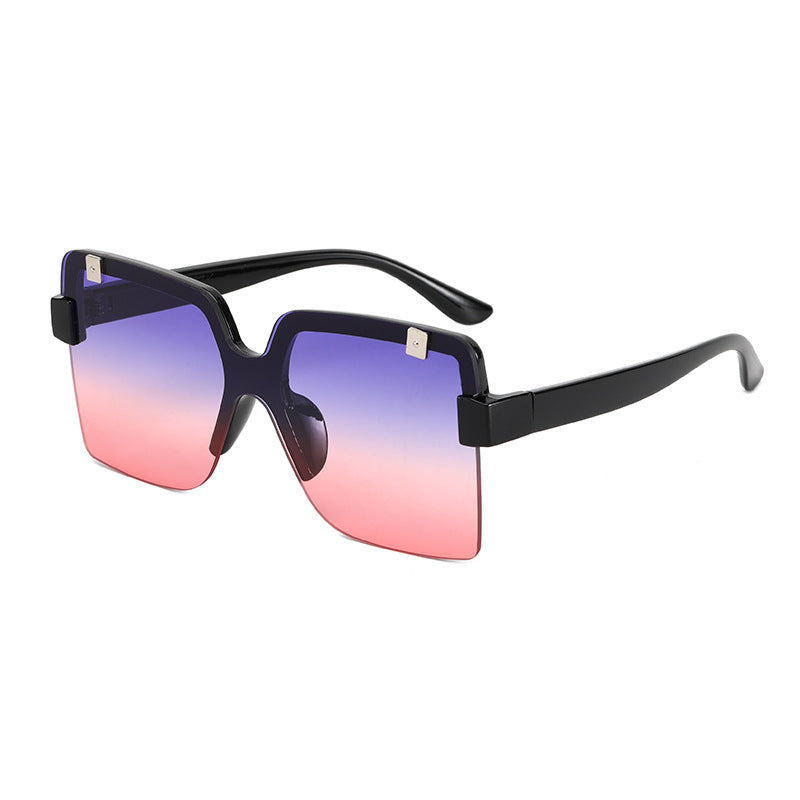 Damen Modische Oversized-Sonnenbrille mit futuristischem Design Brehn