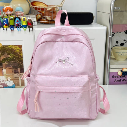 Stilvoller Funkelnder mit Schleife verzierter Rucksack Brehn