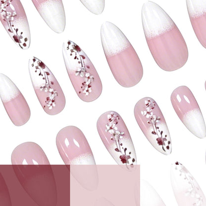 Elegante Florale Acrylnagel-Verstärkungen Brehn 1789916018