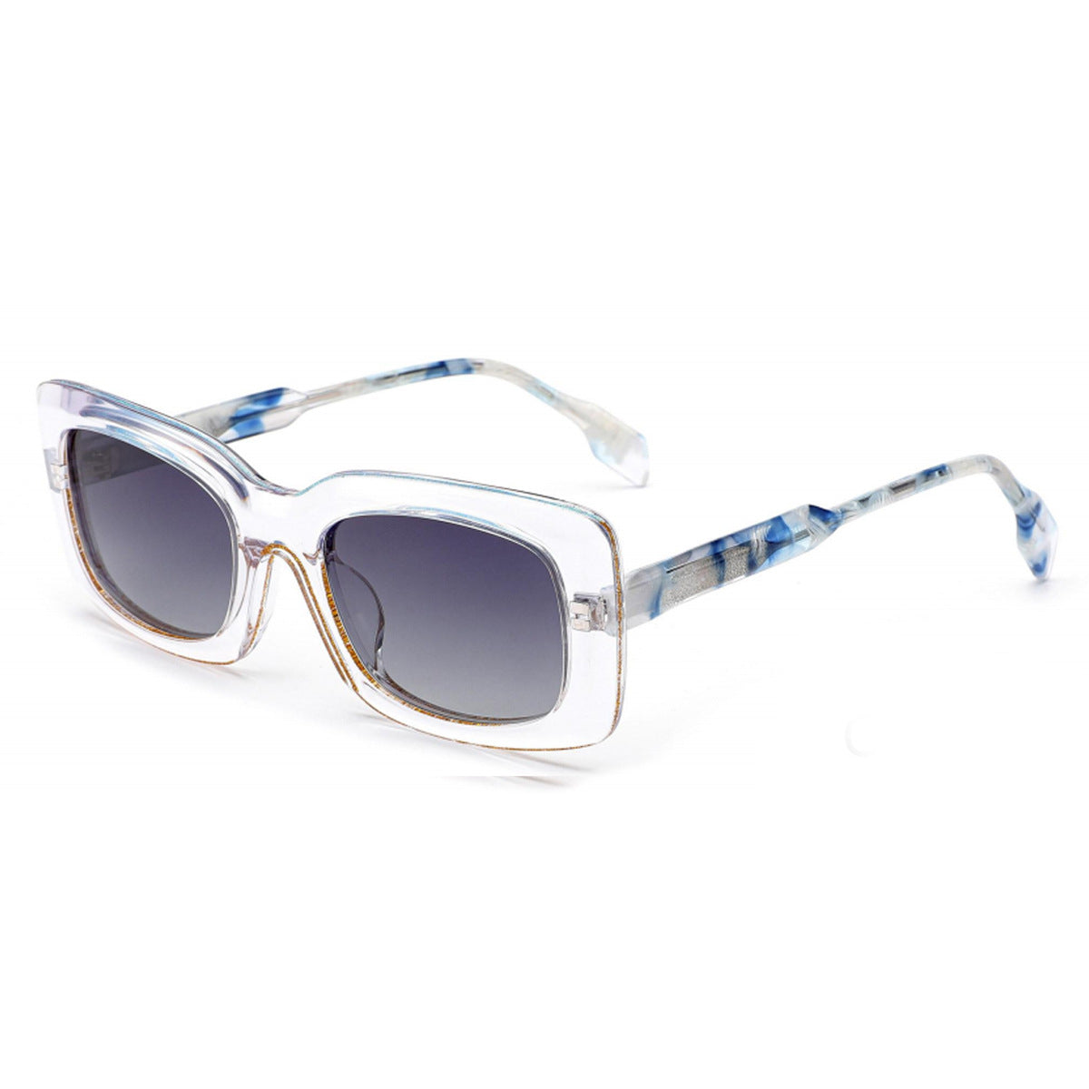Damen modische quadratische Sonnenbrille mit einzigartigem Rahmen Brehn