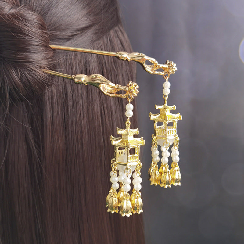 Elegante Laterne Haarnadel Brehn
