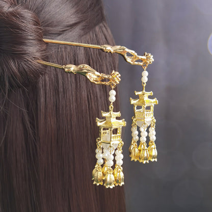 Elegante Laterne Haarnadel Brehn