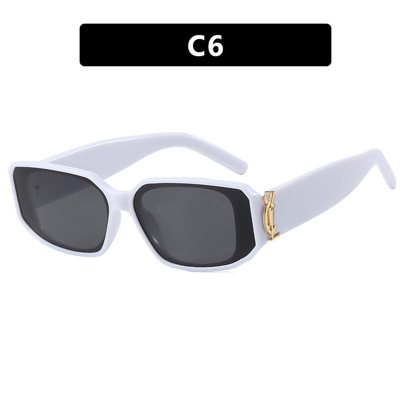 Damen modische Sonnenbrille mit eckigem Design und luxuriösen Details Brehn