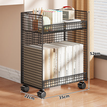Kompakter vertikaler Drahtgitter-Desktop-Organizer-Regal