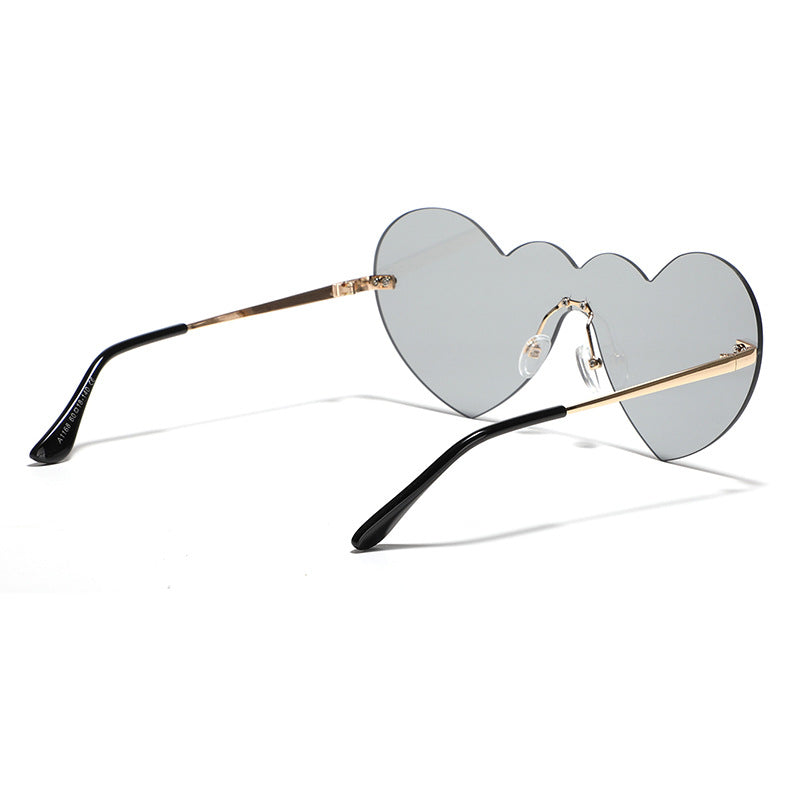 Damen extravagante Herz-Sonnenbrille mit schützenden Gläsern Brehn