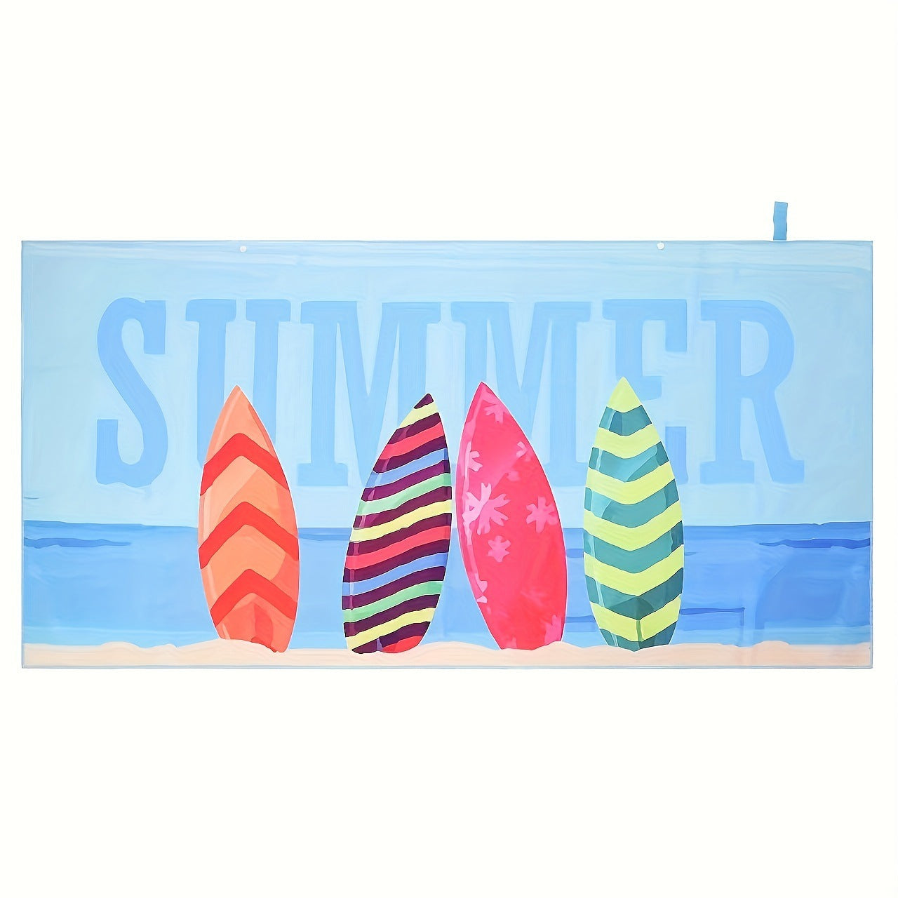 Damen Stranddecke mit farbenfrohem Surfmotiv Brehn