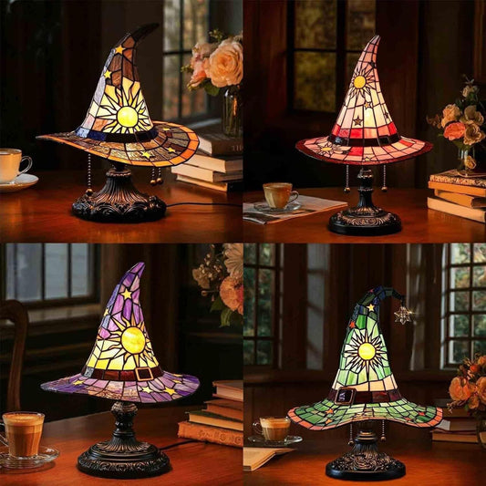 Dekorative Hexenhut Tischlampe Brehn