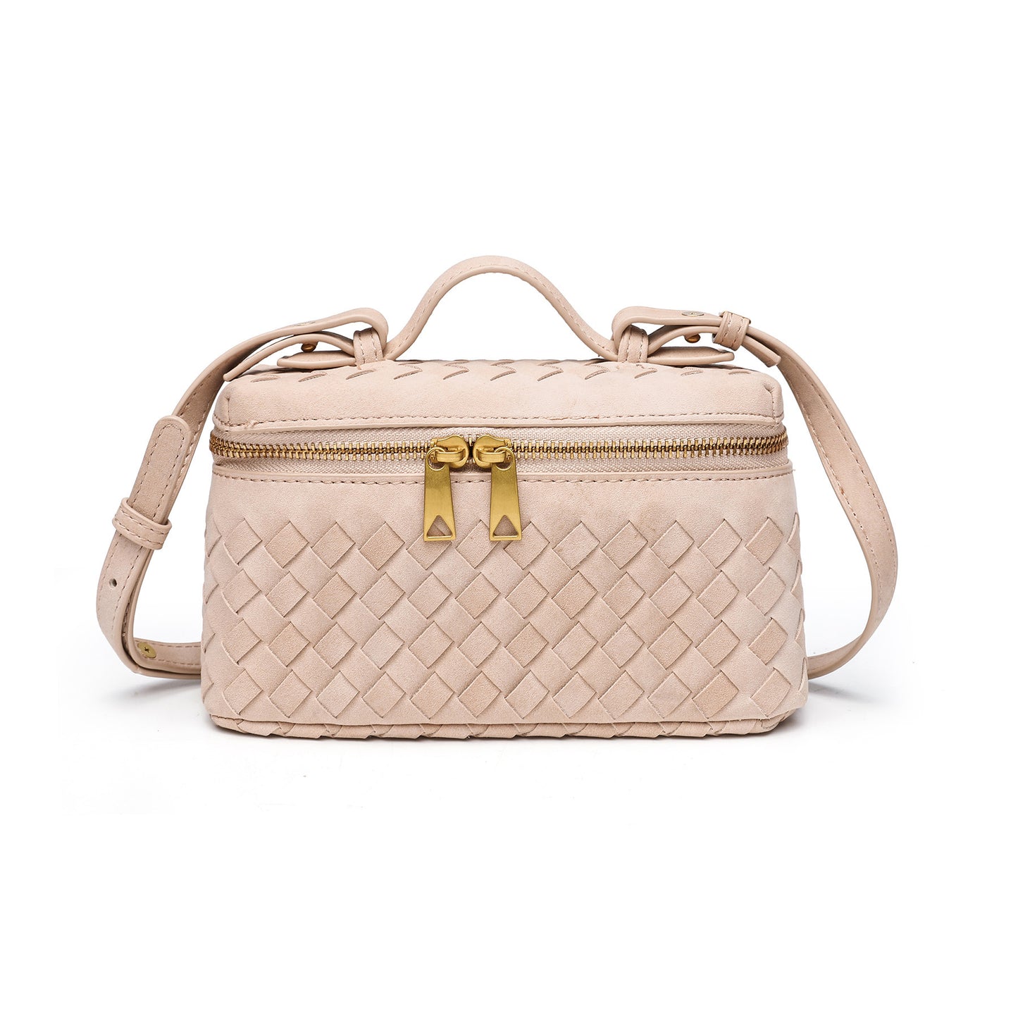 Texturierte Wildleder-Crossbody-Handtasche Brehn