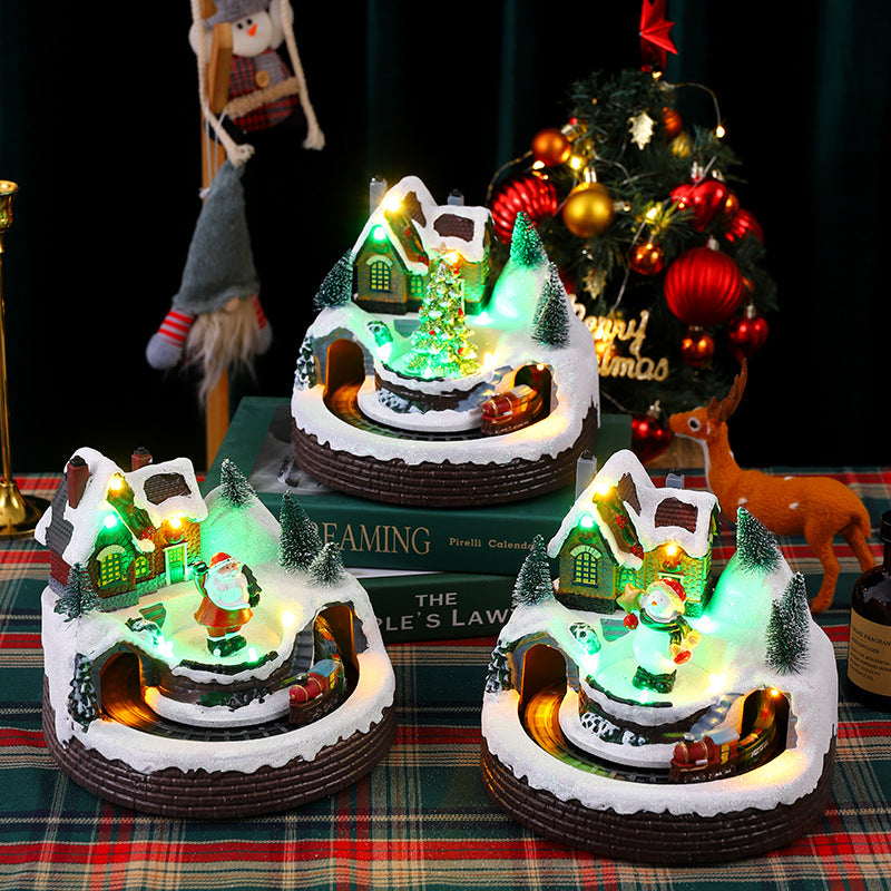 Beleuchtete Weihnachtsdorf Figur Brehn