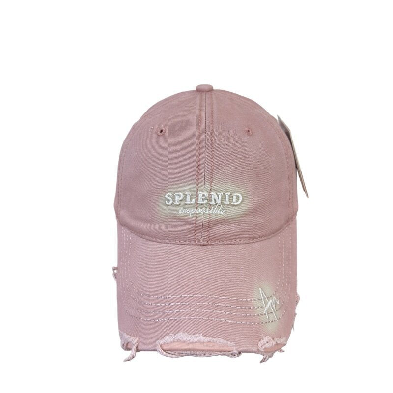 Damen Distressed Graphic Baseball Cap Brehn
