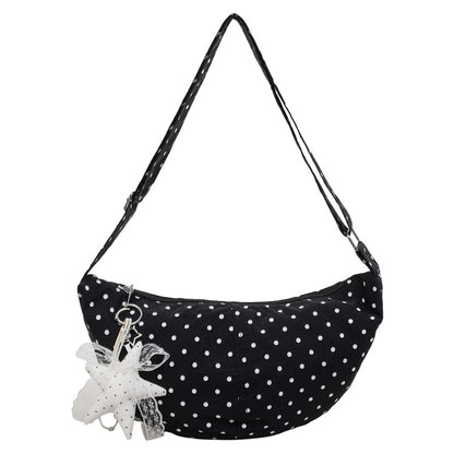 Punkte Druck Schlampige Schultertasche