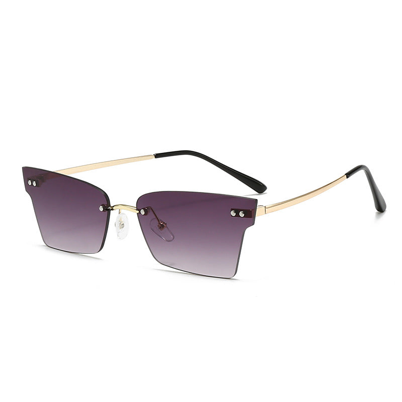 Damen trendige geometrische Sonnenbrille mit ultraleichtem Rahmen Brehn
