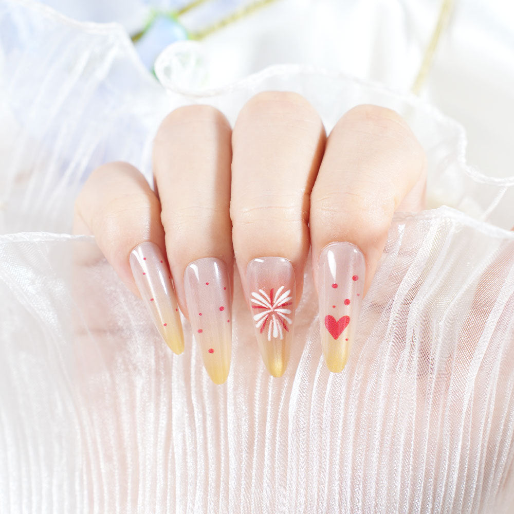Künstlerische Florale Nagelverlängerungen Brehn