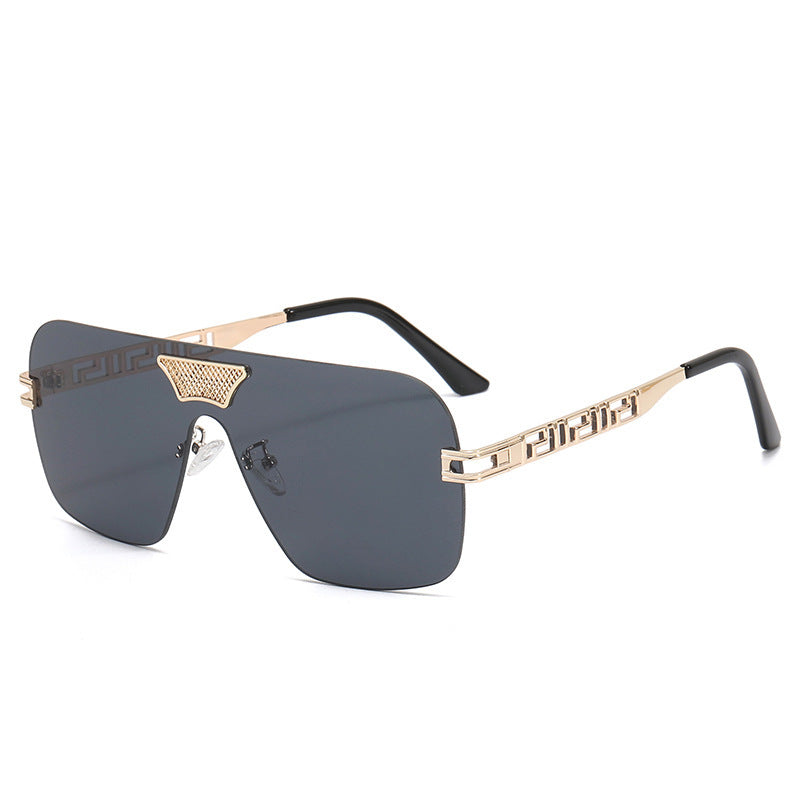 Damen modische Sonnenbrille im futuristischen Stil mit herausragendem Rahmen Brehn
