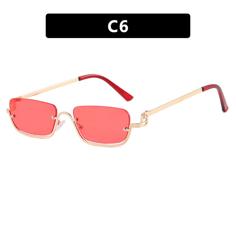 Damen quadratische Sonnenbrille mit elegantem Metallrahmen Brehn
