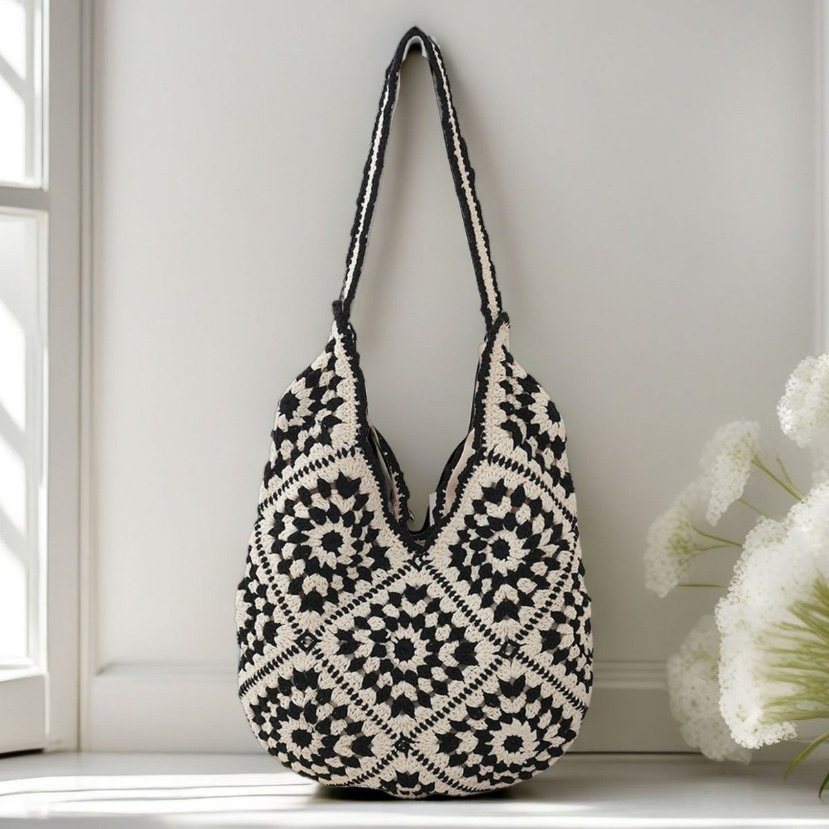 Handgefertigte Hobo-Tasche Brehn